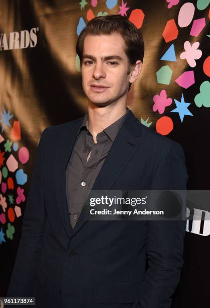 Andrew Garfield attends the The 63rd Annual Obie Awards at Terminal 5 on May 21, 2018 in New York City.