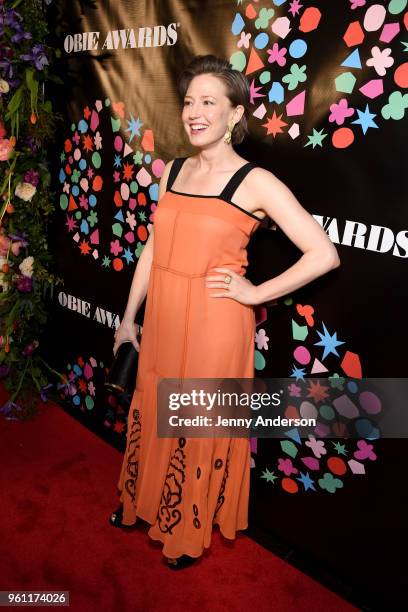 Carrie Coon attends The 63rd Annual Obie Awards at Terminal 5 on May 21, 2018 in New York City.