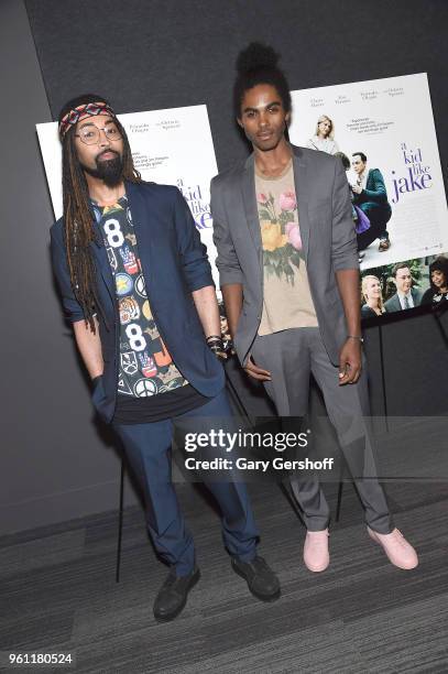 Stylists Ty Hunter and Sean Frazier attend "A Kid Like Jake" New York premiere at The Landmark at 57 West on May 21, 2018 in New York City.