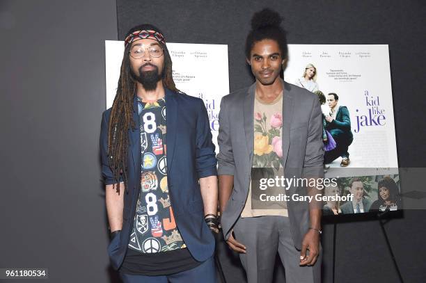 Stylists Ty Hunter and Sean Frazier attend "A Kid Like Jake" New York premiere at The Landmark at 57 West on May 21, 2018 in New York City.