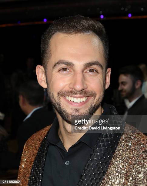 Luger Chris Mazdzer poses at ABC's "Dancing with the Stars: Athletes" Season 26 - Finale on May 21, 2018 in Los Angeles, California.