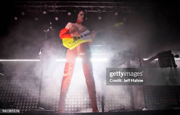 Singer/guitarist St. Vincent performs at The Fillmore Charlotte on May 21, 2018 in Charlotte, North Carolina.