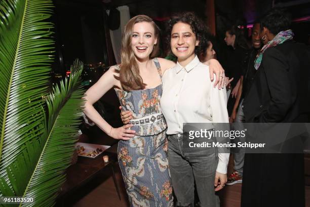 Gillian Jacobs and Ilana Glazer attends Netflix's Ibiza Premiere After Party at Hudson Terrace on May 21, 2018 in New York City.
