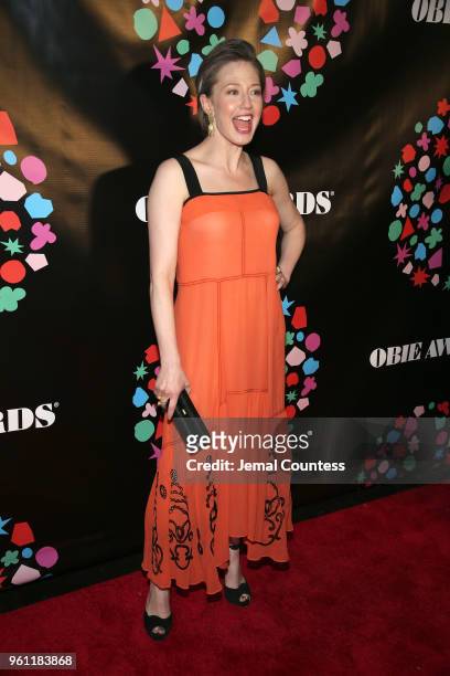 Carrie Coon attends The 63rd Annual Obie Awards at Terminal 5 on May 21, 2018 in New York City.