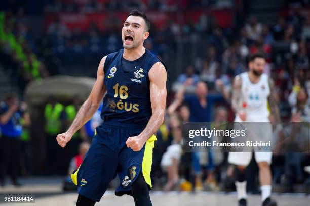 Kostas Sloukas, #16 of Fenerbahce Dogus Istanbul during the 2018 Turkish Airlines EuroLeague F4 Championship Game between Real Madrid v Fenerbahce...