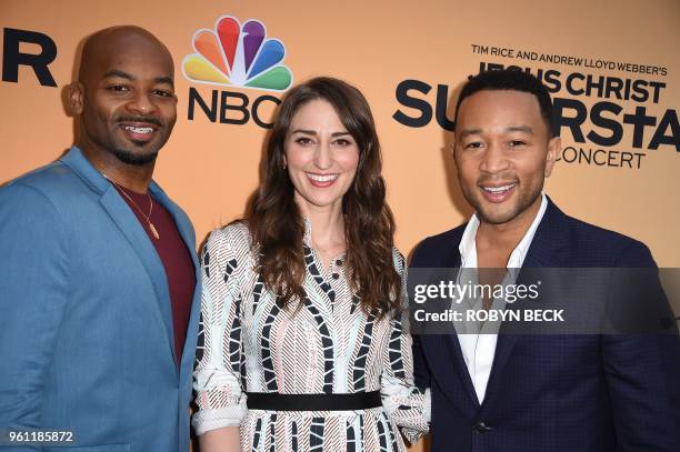 Cast members Brandon Victor Dixon , Sara Bareilles and John Legend arrive for the "Jesus Christ Superstar Live In Concert" FYC event, May 21, 2018 at...