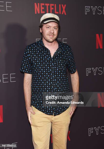 Animator Mike Hollingsworth arrives at the #NETFLIXFYSEE Animation Panel featuring "Big Mouth" and "BoJack Horseman" at the Netflix FYSEE At Raleigh...