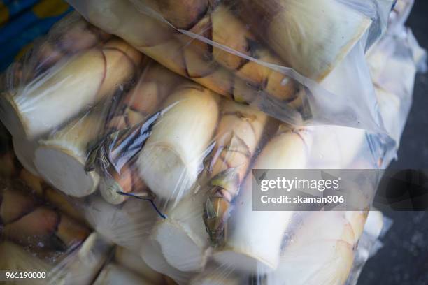 close up bamboo shoot package - dance cane stock pictures, royalty-free photos & images