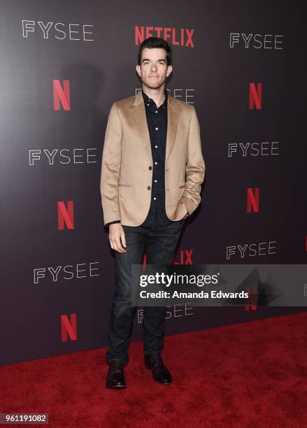 Comedian John Mulaney arrives at the #NETFLIXFYSEE Animation Panel featuring "Big Mouth" and "BoJack Horseman" at the Netflix FYSEE At Raleigh...