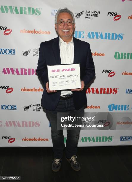 Ralph B. Pena poses backstage the The 63rd Annual Obie Awards at Terminal 5 on May 21, 2018 in New York City.