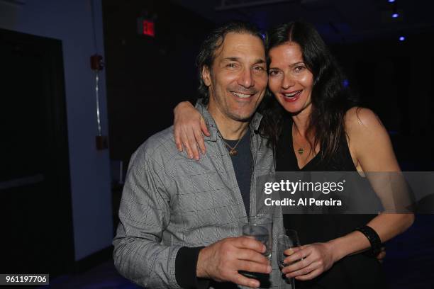 Jill Hennessy and Pablo Mastropietro attend the venue preview party at The Loft at City Winery on May 21, 2018 in New York City.