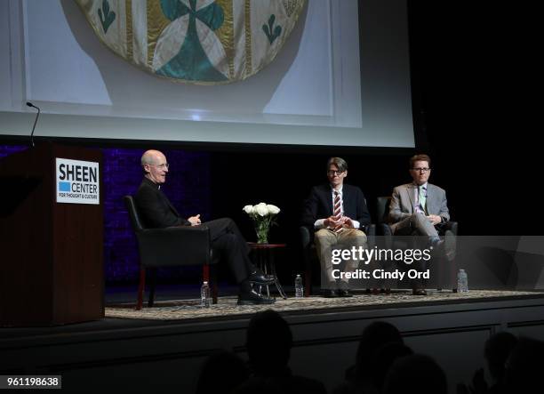 Moderator, Fr. James Martin, S.J. , Editor at Large of America Magazine , panelist Andrew Bolton, Wendy Yu Curator in Charge of The Costume Institute...