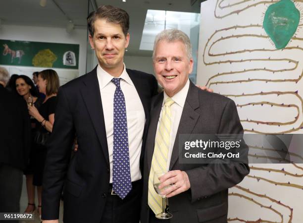 Terence Greene and William Spencer Reilly, Executive Director, Sheen Center for Thought and Culture attend as Sheen Center presents Inside 'Heavenly...