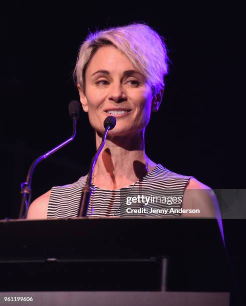 Beth Malone on stage at the The 63rd Annual Obie Awards at Terminal 5 on May 21, 2018 in New York City.