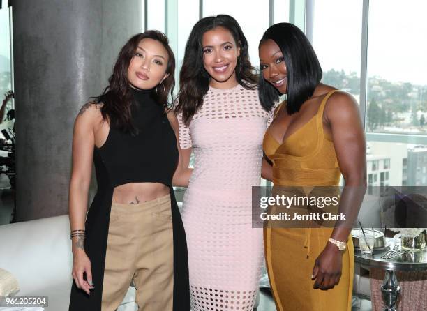 Jeannie Mai, Julissa Bermudez and Carmelita Jeter attend the CIROC Empowered Women's Brunch at the W Hollywood on May 21, 2018 in Los Angeles,...