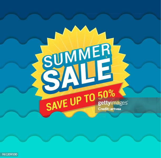 summer sale tag - big sale stock illustrations