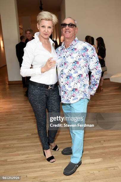 Mariana Verkerk and Michael Katz attend an art opening hosted by Ralph Pucci on May 21, 2018 in New York City.