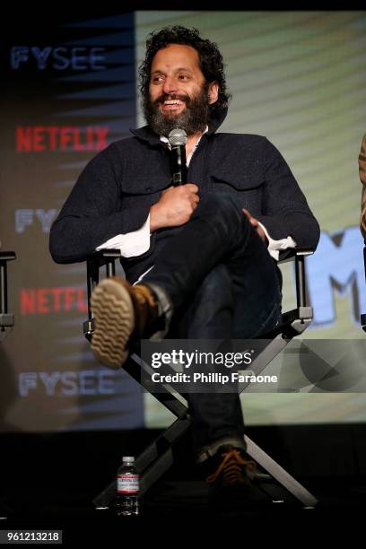 Jason Mantzoukas speaks onstage at the #NETFLIXFYSEE Animation Panel Featuring "Big Mouth" and "BoJack Horseman" at Netflix FYSEE at Raleigh Studios...