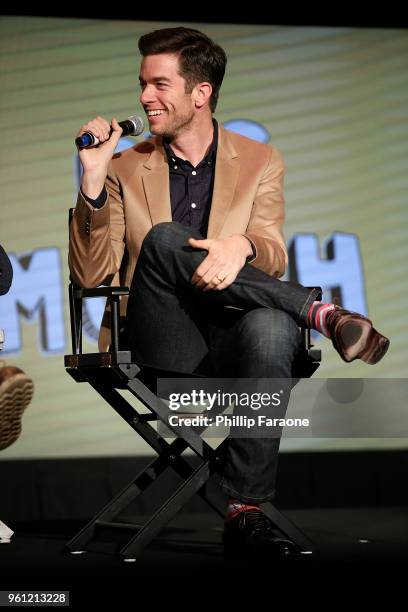 John Mulaney speaks onstage at the #NETFLIXFYSEE Animation Panel Featuring "Big Mouth" and "BoJack Horseman" at Netflix FYSEE at Raleigh Studios on...