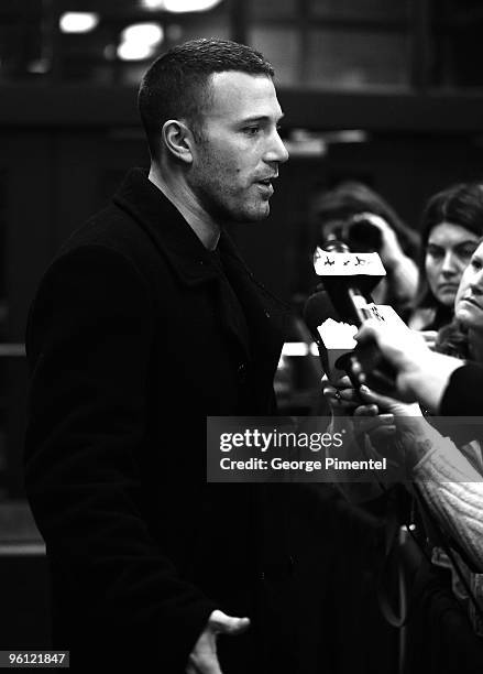 Actor Ben Affleck attends "The Company Men" premiere during the 2010 Sundance Film Festival at Eccles Center Theatre on January 22, 2010 in Park...