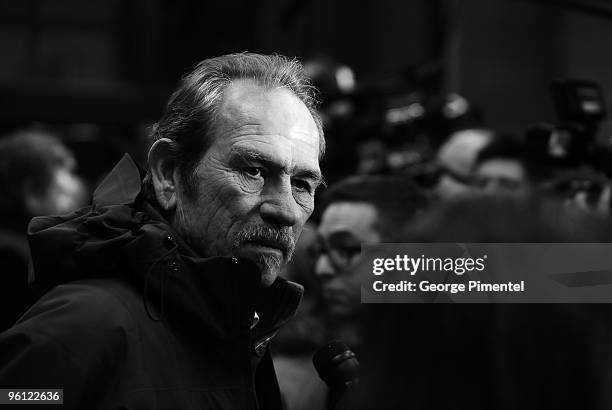 Actor Tommy Lee Jones attends "The Company Men" premiere during the 2010 Sundance Film Festival at Eccles Center Theatre on January 22, 2010 in Park...