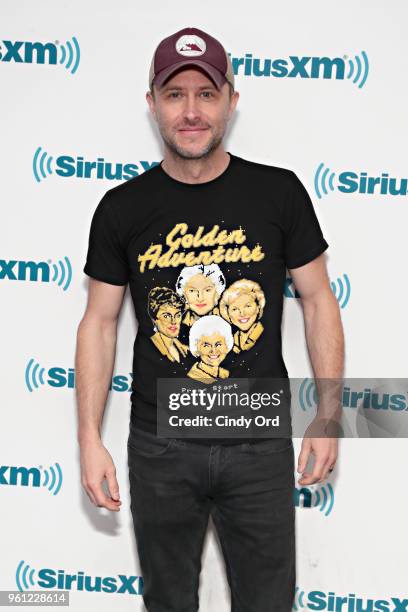 Personality Chris Hardwick visits the SiriusXM Studios on May 21, 2018 in New York City.