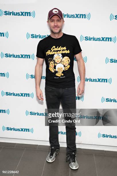 Personality Chris Hardwick visits the SiriusXM Studios on May 21, 2018 in New York City.
