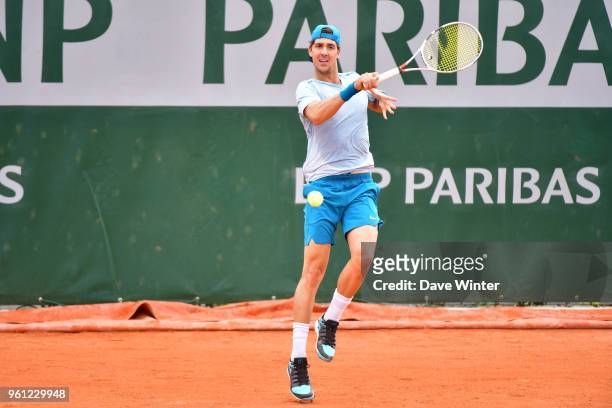 Thanasi Kokkinakis during qualification for the French Open 2018 at Roland Garros on May 21, 2018 in Paris, France.