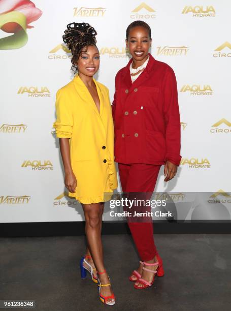 Logan Browning and guest attend the CIROC Empowered Brunch on May 21, 2018 in Los Angeles, California.