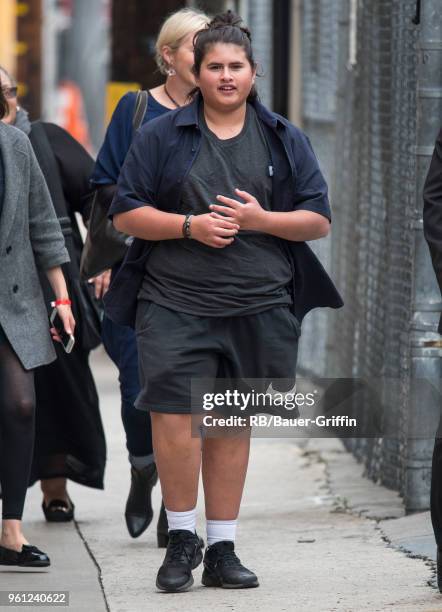 Julian Dennison is seen at 'Jimmy Kimmel Live' on May 21, 2018 in Los Angeles, California.