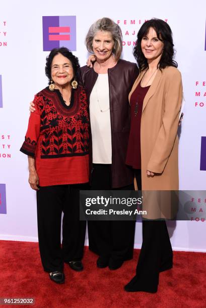 Dolores Huerta, Kathy Spillar and Mavis Leno attend 13th Annual Global Women's Rights Awards at Wallis Annenberg Center for the Performing Arts on...