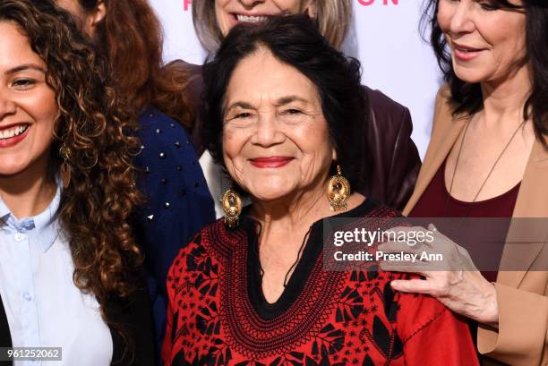 Dolores Huerta attends 13th Annual Global Women's Rights Awards at Wallis Annenberg Center for the Performing Arts on May 21, 2018 in Beverly Hills,...