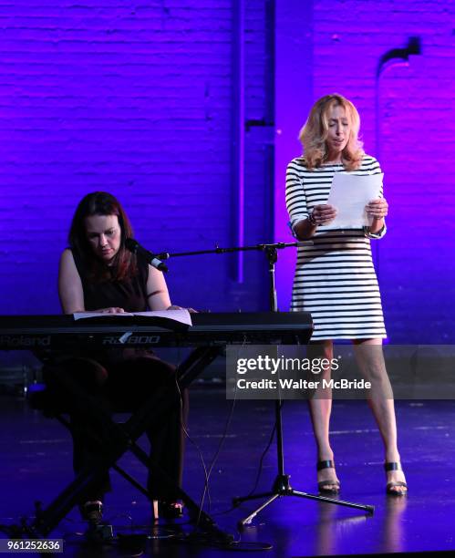 Georgia Stitt and Amanda Green on stage during the 9th Annual LILLY Awards at the Minetta Lane Theatre on May 21,2018 in New York City.