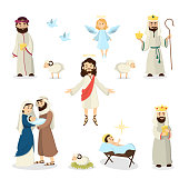 Jesus Christ story illustration.