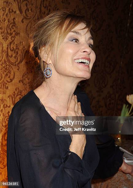 Actress Jessica Lange attends the HBO post SAG awards party at Spago on January 23, 2010 in Beverly Hills, California.