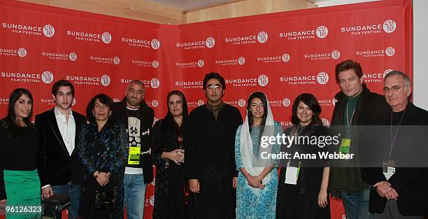 Azaden Hussain, Shahmir Hussain, Sanam Bhutto, producer Duane Baughman, Bakhtawar Bhutto Zardari, Bilawal Bhutto Zardari, Aseefa Bhutto Zardari,...