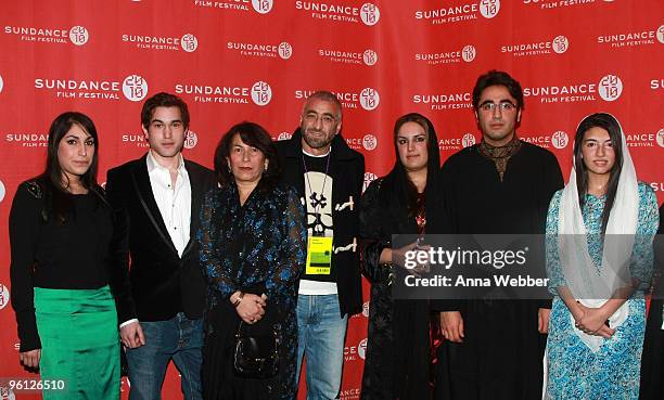 Azaden Hussain, Shahmir Hussain, Sanam Bhutto, producer Duane Baughman, Bakhtawar Bhutto Zardari, Bilawal Bhutto Zardari, Aseefa Bhutto Zardari...