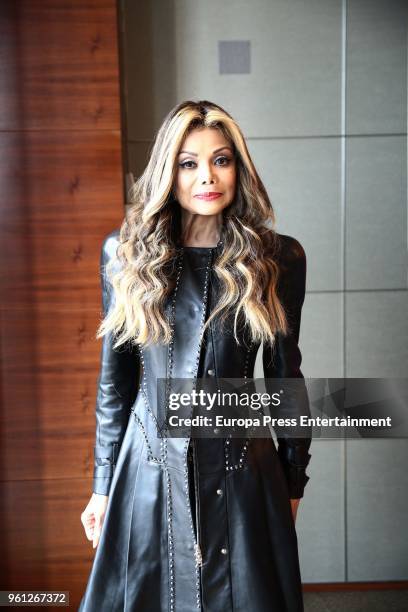 La Toya Jackson attends 'Forever' photocall at Eurostar Madrid Tower Hotel on May 21, 2018 in Madrid, Spain.