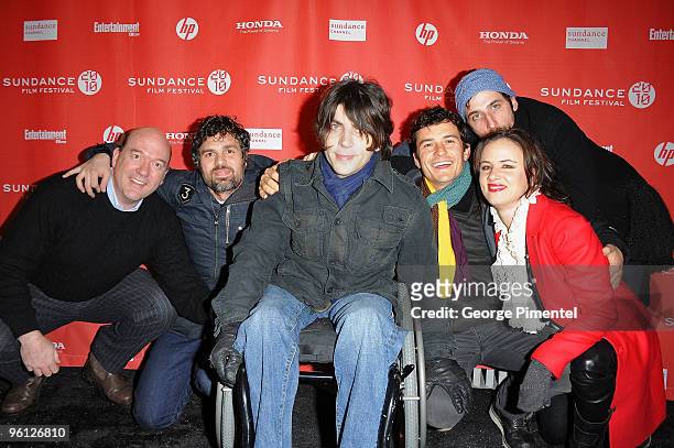 John Carroll Lynch, Mark Ruffalo, Christopher Thornton, Orlando Bloom, Juliette Lewis, and Dov Tiefenbach attend the "Sympathy For Delicious"...
