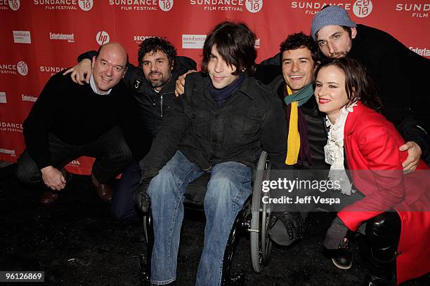 John Carroll Lynch, Mark Ruffalo, Christopher Thornton, Orlando Bloom, Juliette Lewis, and Dov Tiefenbach attend the "Sympathy For Delicious"...