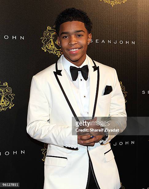 Justin Combs attends Justin Dior Comb's 16th birthday party at M2 Ultra Lounge on January 23, 2010 in New York City.