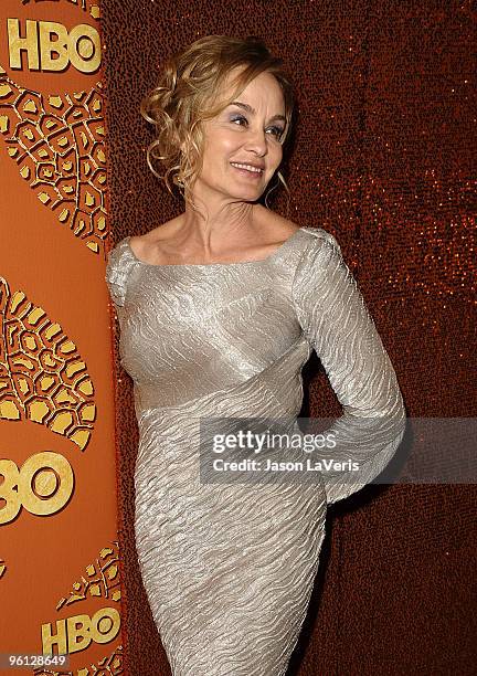 Actress Jessica Lange attends the official HBO after party for the 67th annual Golden Globe Awards at Circa 55 Restaurant at the Beverly Hilton Hotel...