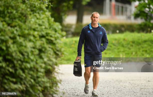 Dublin , Ireland - 22 May 2018; Leinster senior coach Stuart Lancaster arrives ahead of Leinster Rugby squad training at UCD in Belfield, Dublin.