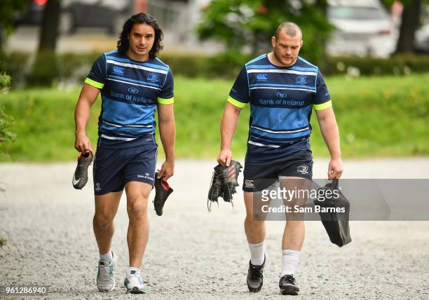 Dublin , Ireland - 22 May 2018; James Lowe and Jack McGrath arrive ahead of Leinster Rugby squad training at UCD in Belfield, Dublin.