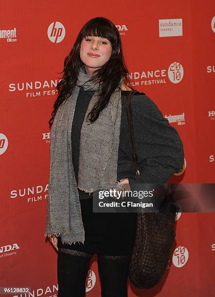 Sasha Spielberg attends "The Company Men" Premiere during the 2010 Sundance Film Festival at Eccles Center Theatre on January 22, 2010 in Park City,...