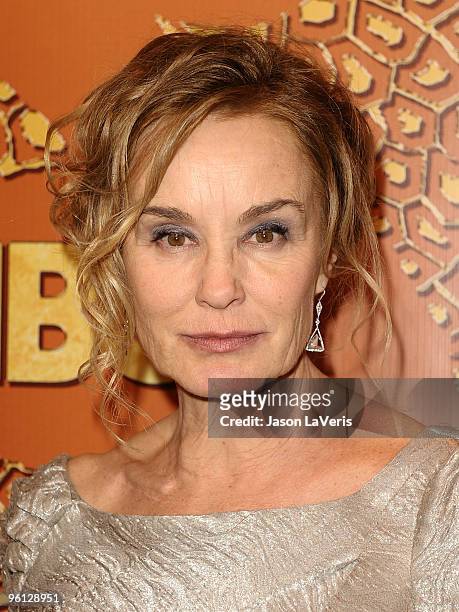 Actress Jessica Lange attends the official HBO after party for the 67th annual Golden Globe Awards at Circa 55 Restaurant at the Beverly Hilton Hotel...