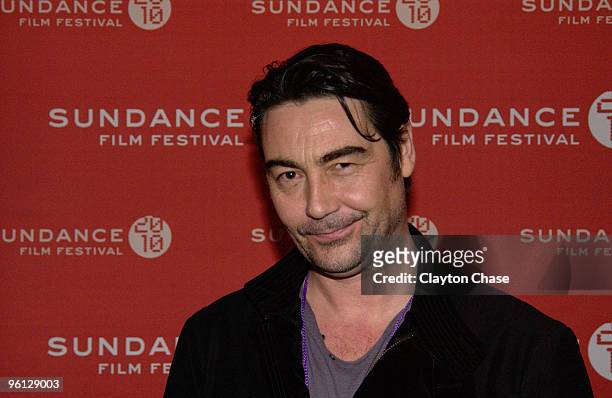 Actor Nathaniel Parker attends "The Perfect Host" premiere during the 2010 Sundance Film Festival at Egyptian Theatre on January 23, 2010 in Park...