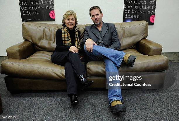 Senator Barbara Boxer and Director Michael Nash attend the "Climate Refugees" premiere during the 2010 Sundance at Library Center Theater on January...