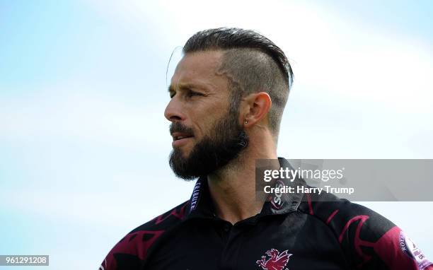 Peter Trego, Captain of Somerset looks on during the Royal London One-Day Cup match between Somerset and Sussex at The Cooper Associates County...