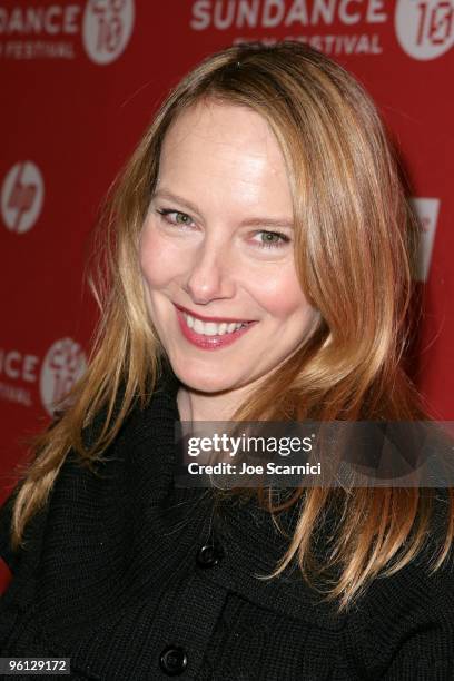 Actress Amy Ryan attends the "Jack Goes Boating" premiere during the 2010 Sundance Film Festival at Eccles Center Theatre on January 23, 2010 in Park...